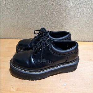 Dr. Martens 8053 Black Leather Platform Boots